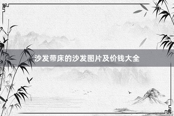 沙发带床的沙发图片及价钱大全